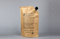 Kraft Kağıt Bacalı Kese Çanta Suyu Sıvı Paketleme İçin Özel Boyut ve Tasarım