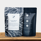 Özel Baskılı Zip Kilit Biyobozunur Kraft Kağıt Düz Tabanlı Kahve Çay Paketleme Poşeti