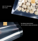Vakum Kapama Makinesi ile Pişmiş Gıda İçin Parlak Baskı Özelleştirilmiş Vakum Torbası