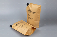 Özel baskılı kraft kağıt emzik kese geri dönüştürülebilir hindistan cevizi yağı dolum çantası