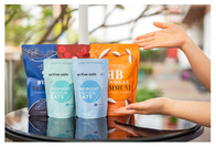 Yeniden Kullanılabilir Stand Up Fermuarlı Kağıt Torbalar Temizle Pencere Çay İçin Kraft Kağıt Paketleme