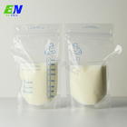 Sıvı süt dolumu için normal fermuarlı Plastik Yüksek Isıya Dayanıklı Anne Sütü Torbası